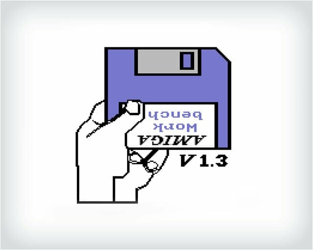 Amiga Workbench startup screen