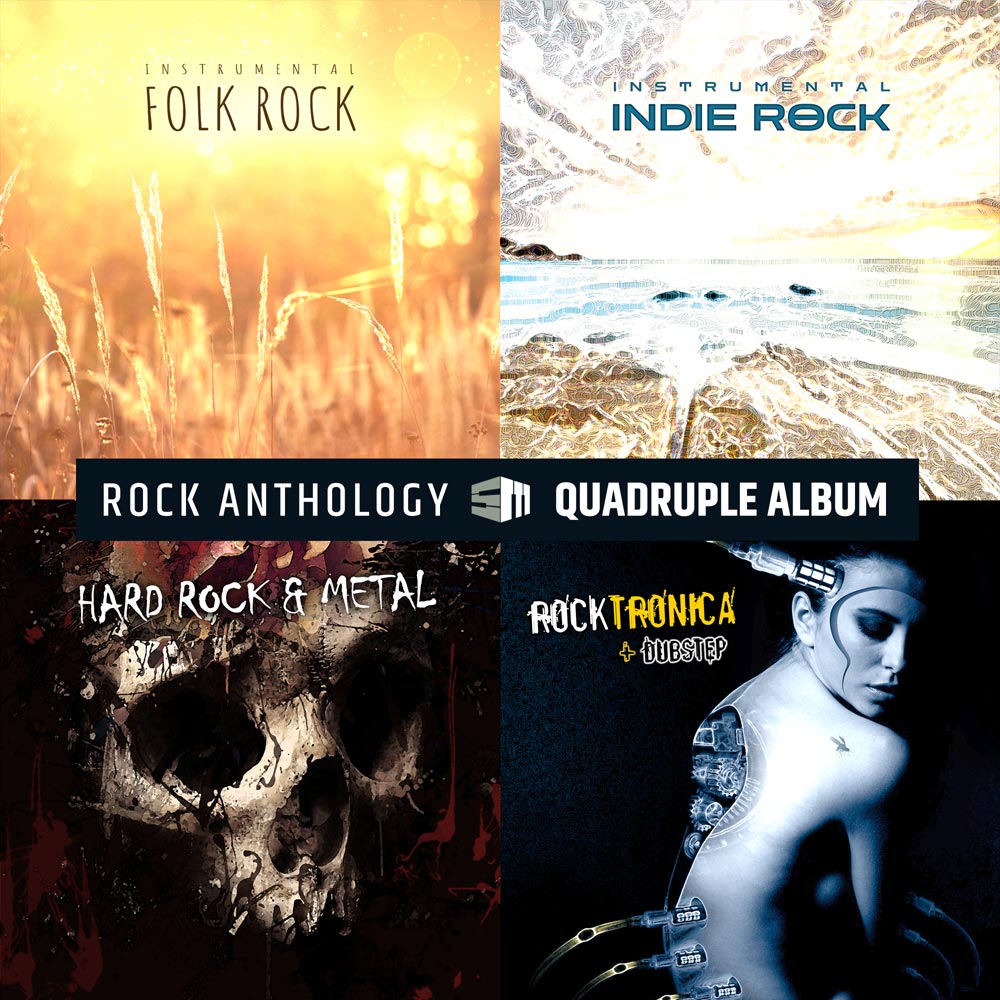 Royalty free rock music - QUADRUPLE ALBUM