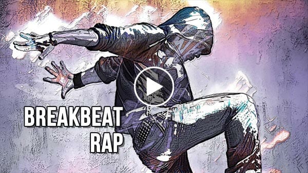 Breakbeat rap music video preview